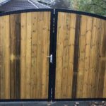Sheeted Metal Pedestrian Gate