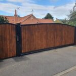 Sheeted Metal Pedestrian Gate